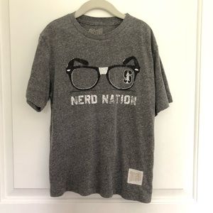 Stanford Nerd Nation Youth XS Grey Tee